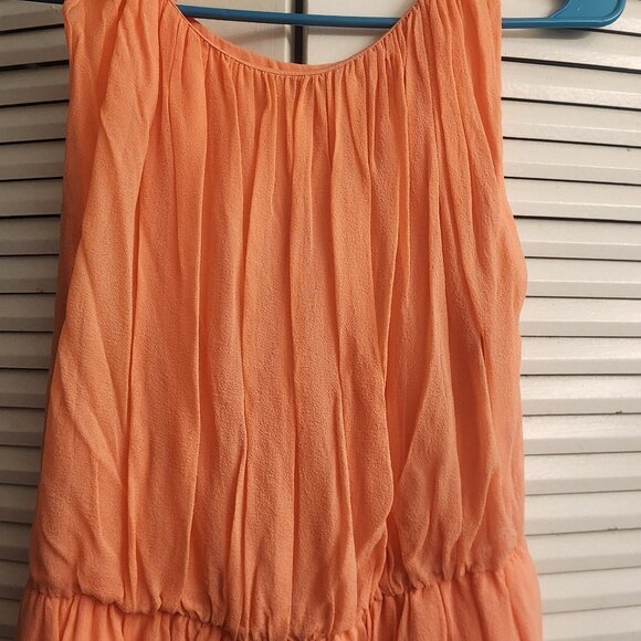 Alice + Olivia Coral Pink %100 Silk dress - Picture 2 of 5